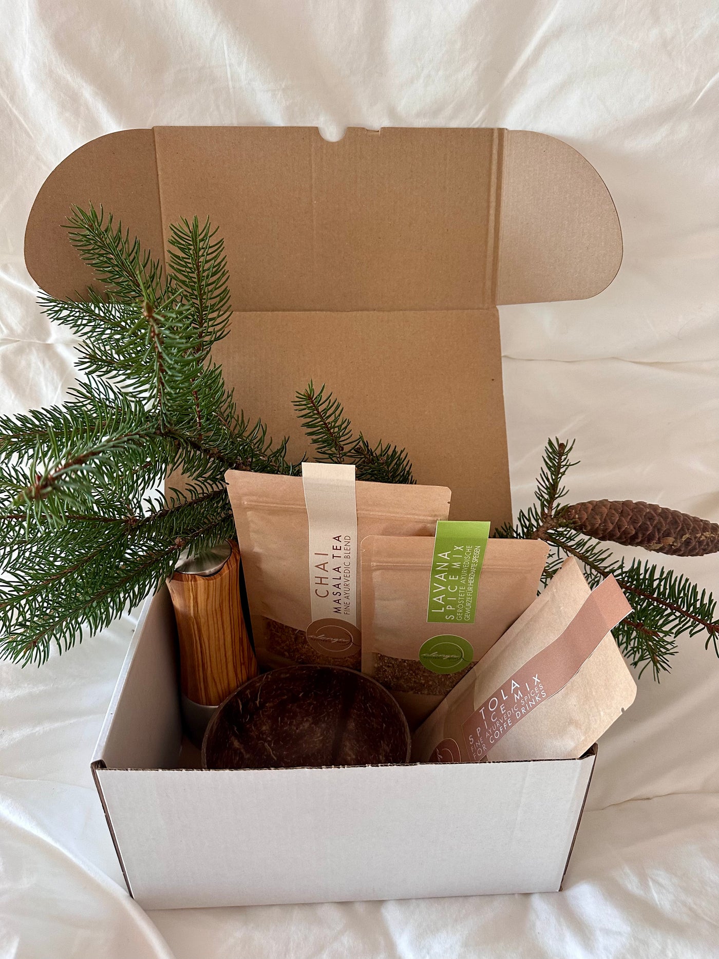 Frühstücks-Gewürz, Tee & Schale - Geschenk-Set